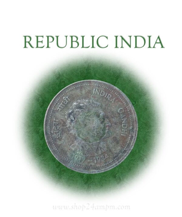 1985 50 Paise - Indira Gandhi Hyderabad Mint - Best Buy