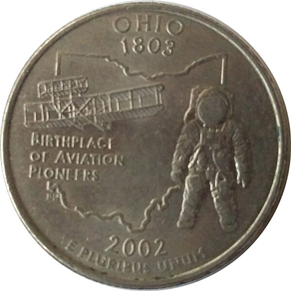 2002 USA Quarter Dollar OHIO 1803 Birthplace of Aviation Pioneers - Best Buy - Image 3