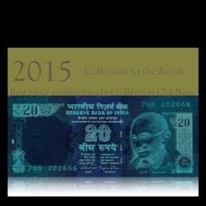 2015 Old UNC 20 Rupee Note Plain Inset Sign by Raghuram G Rajan E-- 70S 292666