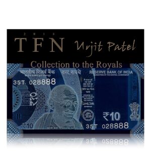 2018 new 10 Rupee Note Plain Inset Sign by Urjit Patel with telescopi fancy number D-- 35T 028888