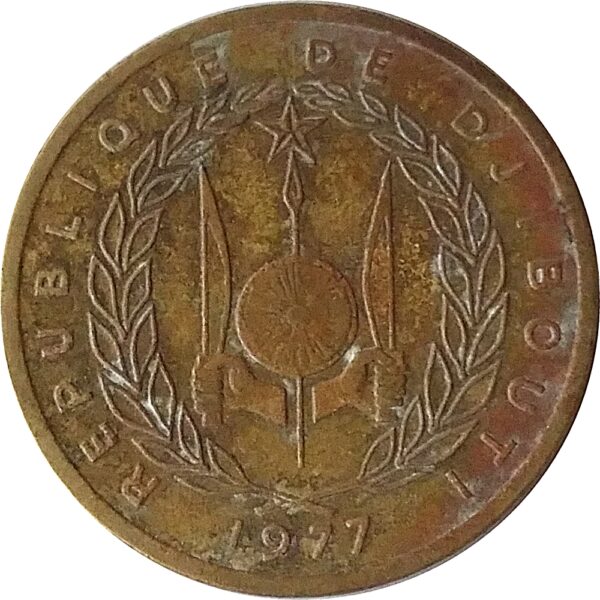 1977 10 Francs Unite Egalite - Republique De Bouti - Worth Collecting Best Buy Rare - Image 2