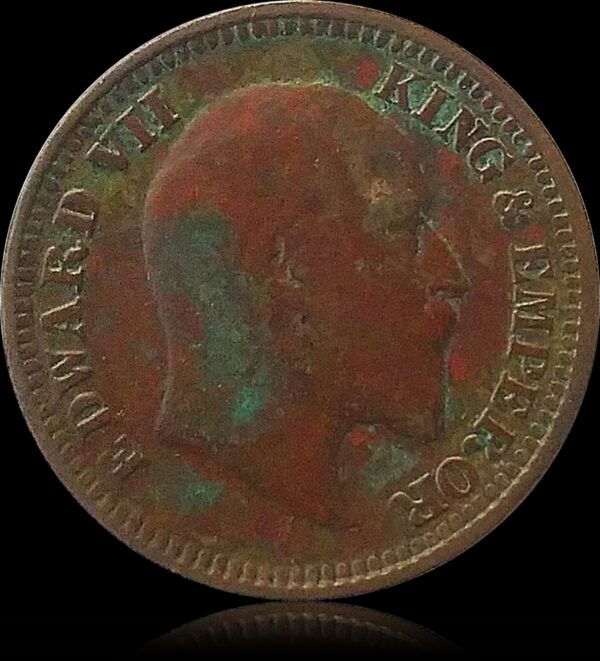 1906 1/2 Half Pice Coin King Edward VII British India - Worth Collecting - Image 2