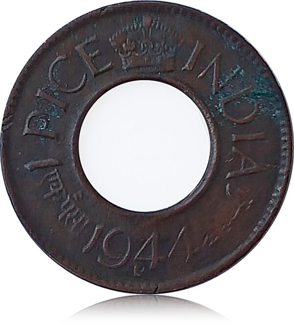 1944 1 Pice British India King George VI Lahore Mint - Best Buy - Image 2