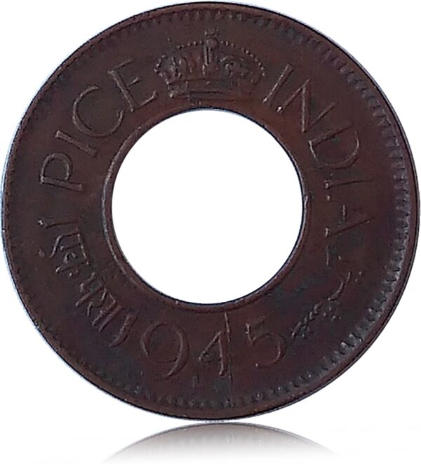 1945 Lahore 1 Pice British India King George VI - Worth Collecting - Image 3