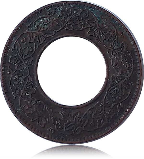 1945 Lahore 1 Pice Hole Coin  British India King George VI - Worth Collecting - Image 3
