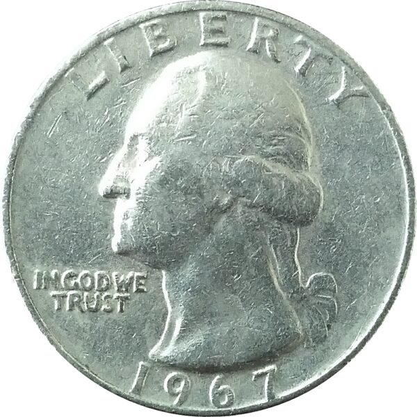 1967 Quarter Dollar United States Collector's Value coin- Best Buy - Image 2