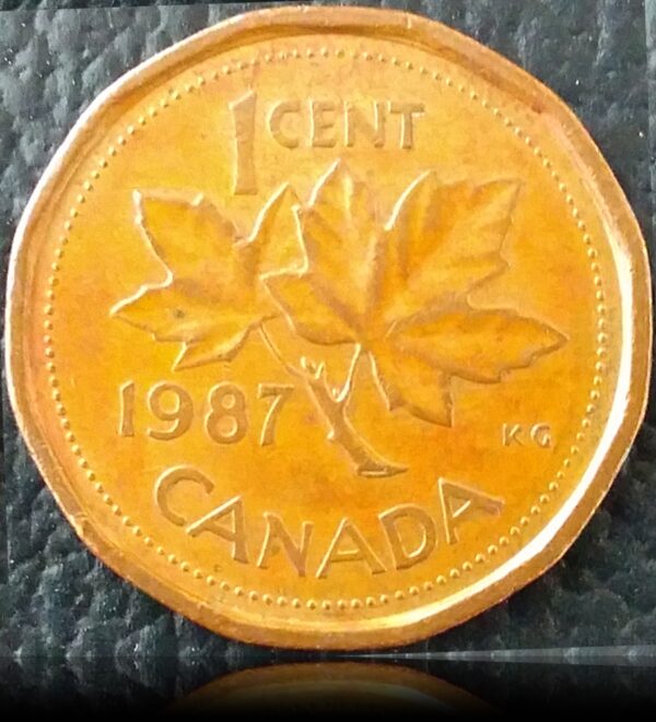 1987 1 Cent Canada Coin -with c Worth Collecting - Image 2