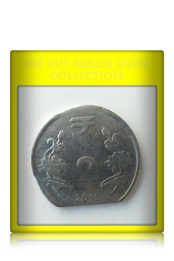 2015 2 Rupee Die Cut Error Coin - Republic India Value Worth Collecting