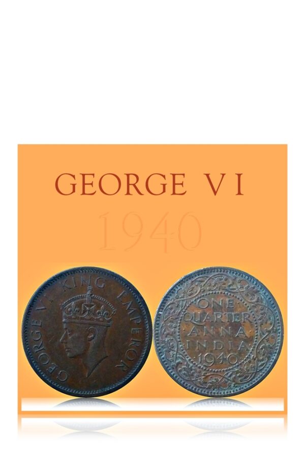 1940 1/4 Quarter Anna British India King George VI - best value