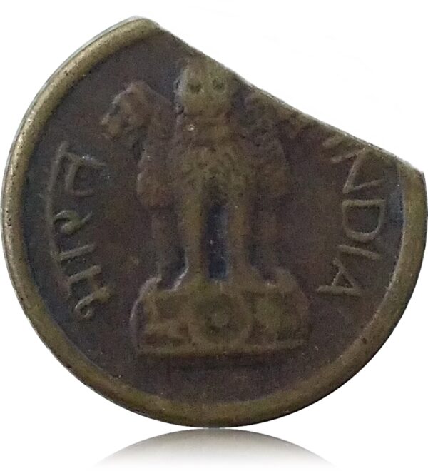 1963 1 Naya Paise Republic India - Error Cut Coin - Best Found Worth Collecting - Image 3