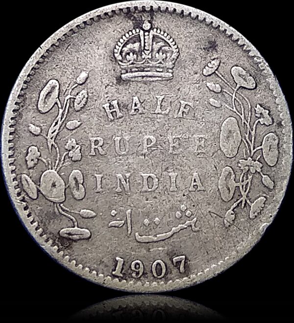 1907 Half Rupee King Edward Best Found - Royal Collector's Choice - Image 3