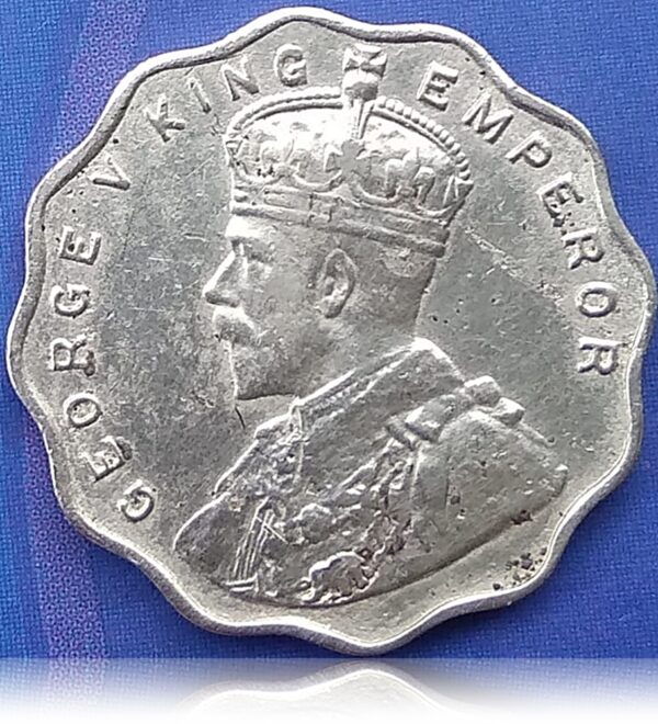 1919 1 Anna UNC King George V British India -Calcutta Worth Buy - Image 2