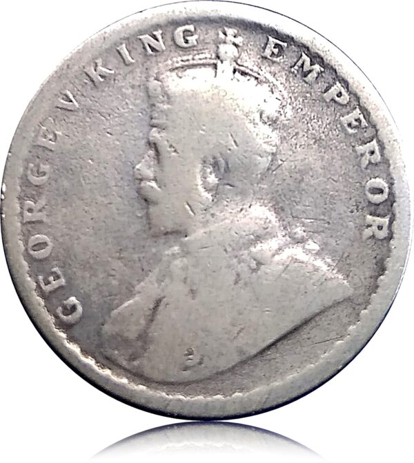 1921 Half Rupee King George V British India - Best Value Buy - Worth Collecting - Image 2
