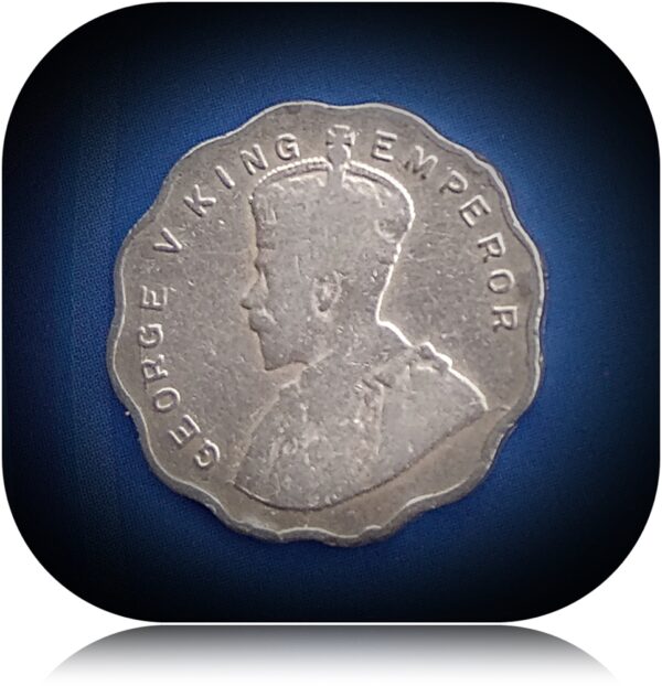 1930 1 Anna King George V British India -  Calcutta Worth