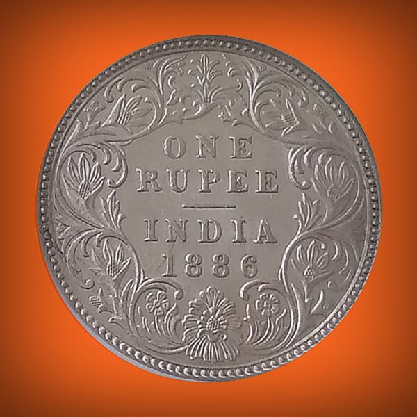 1886 1 Rupee Queen Victoria Empress Class Collection - All time Worth - Image 3