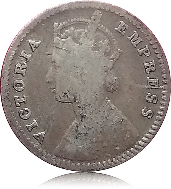 1883 Two Annas British India Victoria Empress- Worth Buy - Image 2
