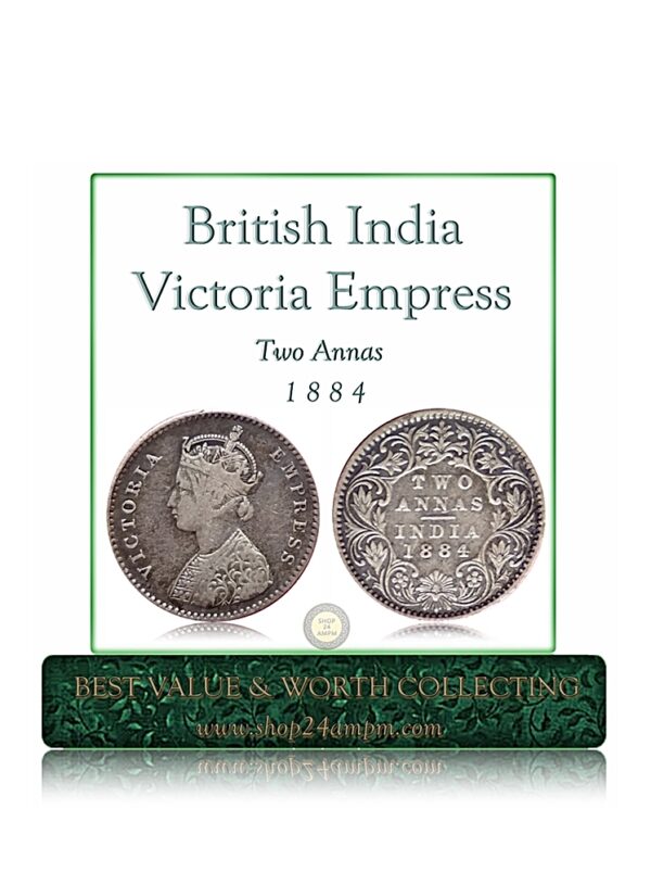 1884 Two Annas British India Victoria Empress - Best Buy