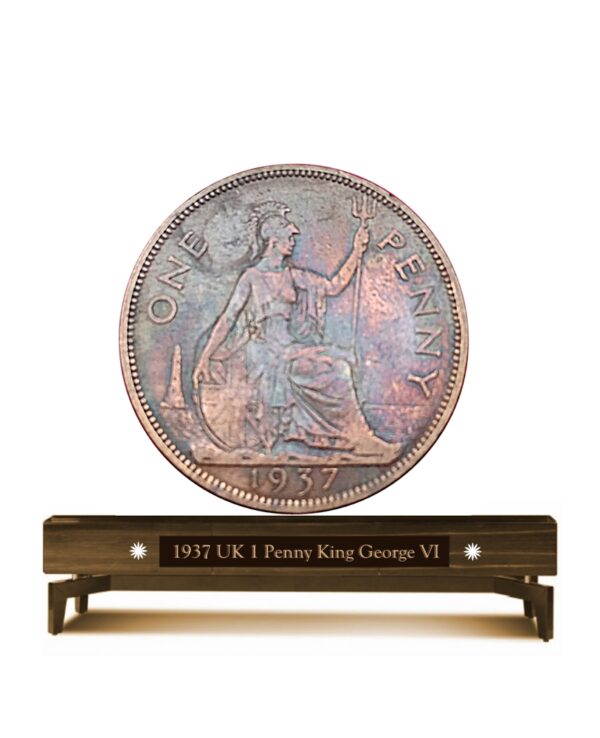 1937 UK 1 Penny King George VI Rare - Best Online Value