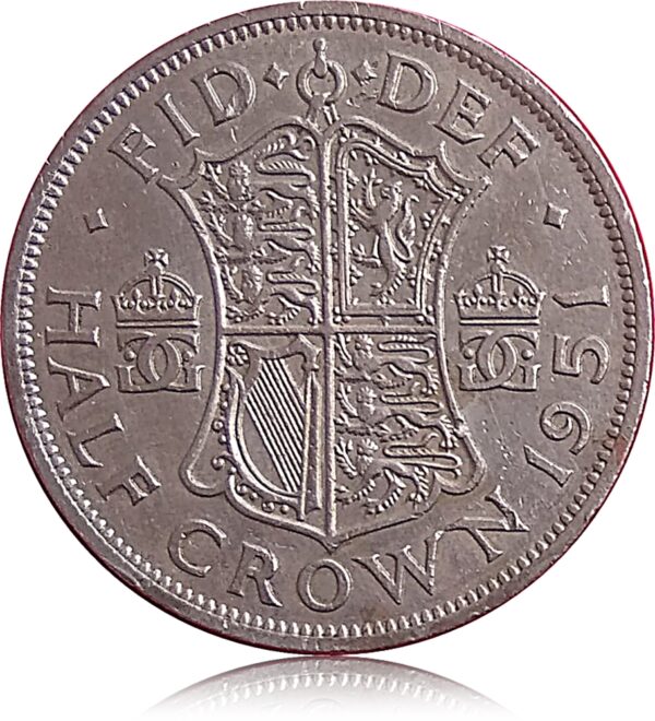 1951 UK Half Crown King George VI - Extremely Rare Coin - Best Found online with value - Worth - Image 2