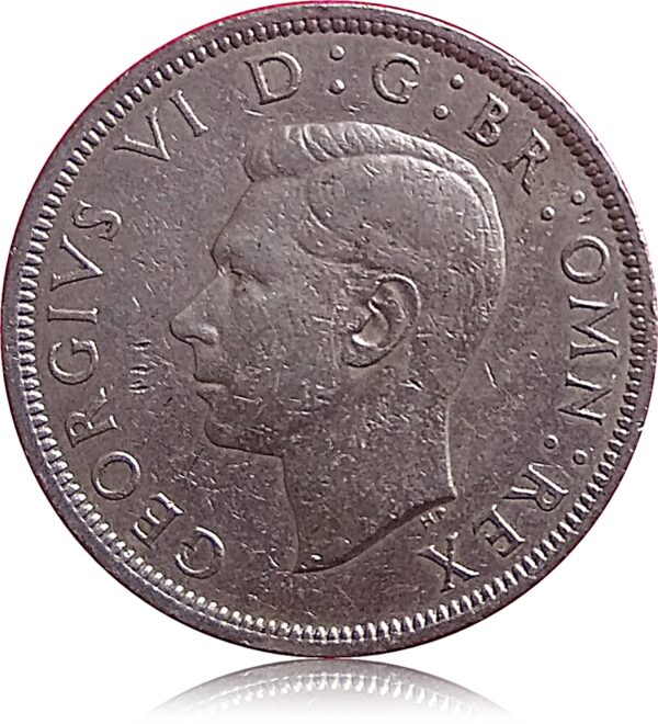 1951 UK Half Crown King George VI - Extremely Rare Coin - Best Found online with value - Worth - Image 3