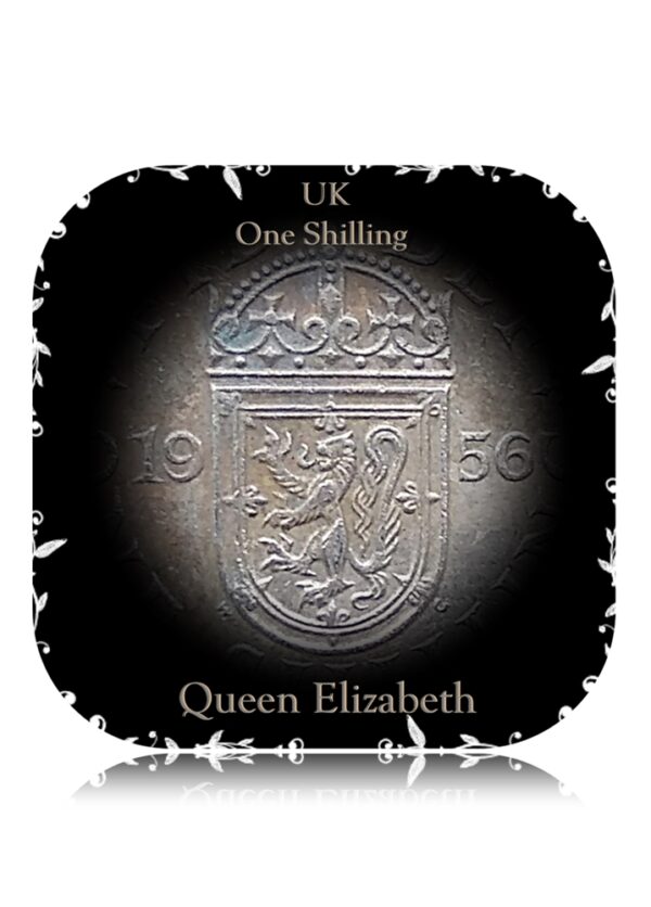 1956 UK One Shilling coin Queen Elizabeth - Worth Buy
