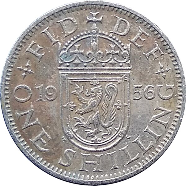 1956 UK One Shilling coin Queen Elizabeth - Worth Buy - Image 2