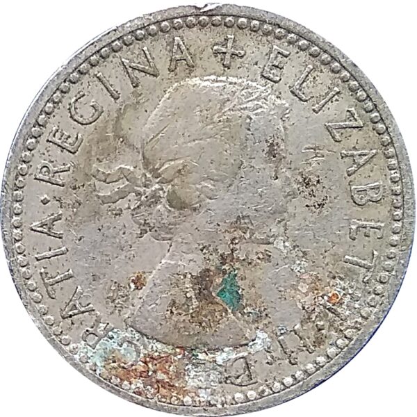 1956 UK six pence coin Queen Elizabeth - Worth Buy - Image 2