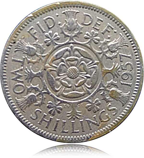 1957 UK Two Shilling (florin) Queen Elizabeth - Worth Buy - Image 2