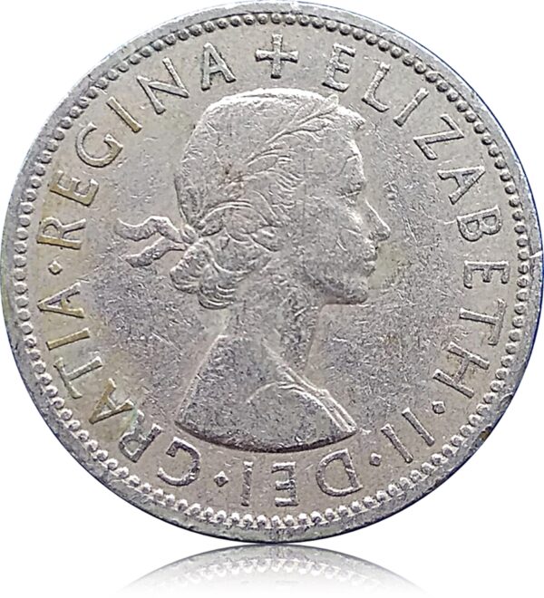 1957 UK Two Shilling (florin) Queen Elizabeth - Worth Buy - Image 3