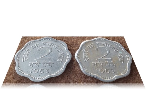 1963 2 Paise Republic India Bombay & Calcutta mint coins worth collecting