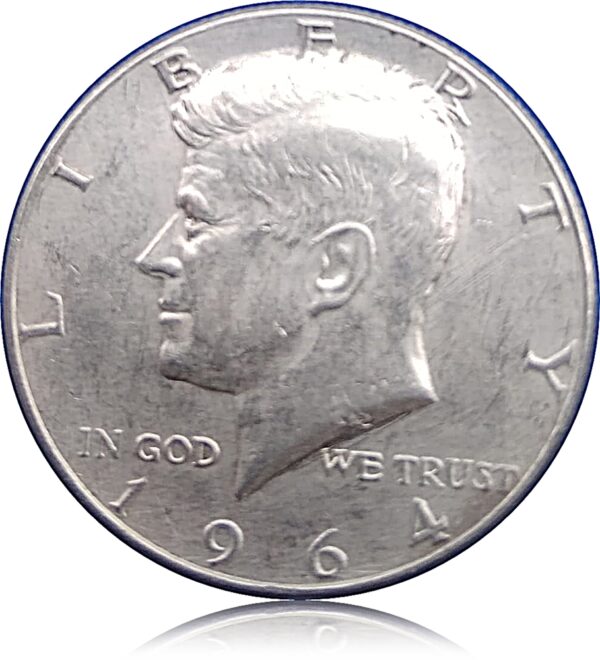 USA Kennedy Half Dollar 1964 90% Silver - Very Rare Coin - Image 3
