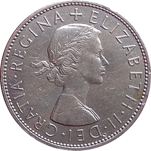 1967 Half Crown UK Queen Elizabeth UNC Grade - Best Found Online Worth Value - Image 2