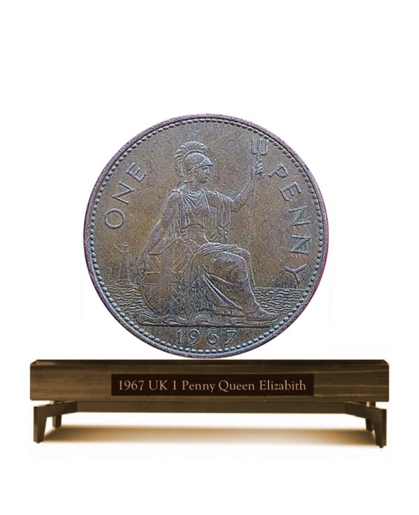 1967 UK 1 Penny Queen Elizabeth - Rare Worth Collecting