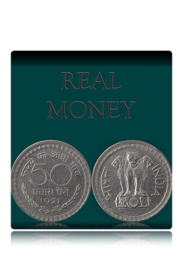 1971 50 Paise Republic India Calcutta coin  - Worth buy