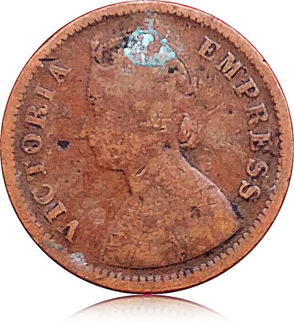 1885 Half Pice British India Queen Victoria Empress - Worth Collecting - Image 2