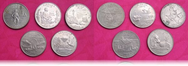1999 to 2008 50 Coins set - Full Boogie USA Quarter Dollar - Royal Collection - Best Found - Heart Full Collection Rich - Image 4