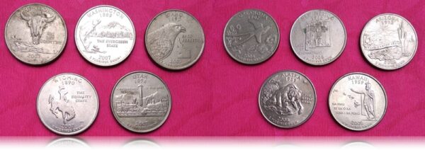 1999 to 2008 50 Coins set - Full Boogie USA Quarter Dollar - Royal Collection - Best Found - Heart Full Collection Rich - Image 2