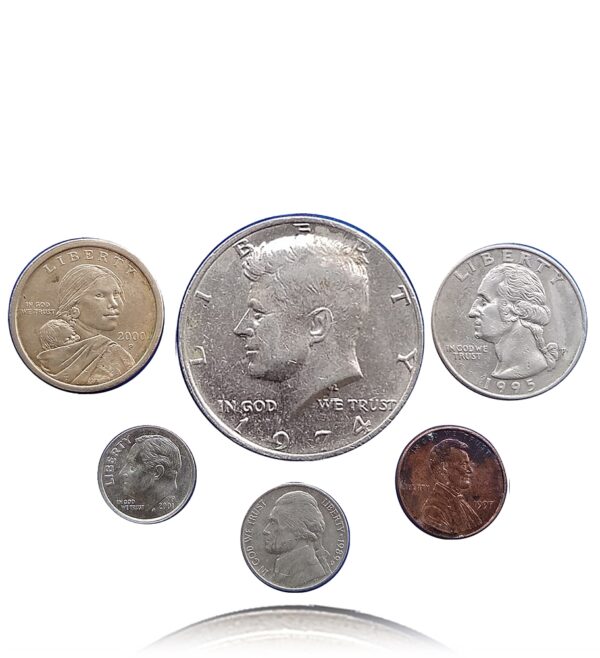 USA Full Set of Currency Coins - 6 Coins Lot - Image 3