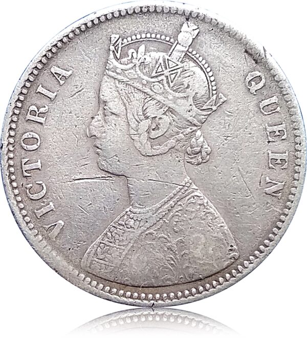 1874 1 Rupee British India Queen Victoria - Worth Collecting - Image 2