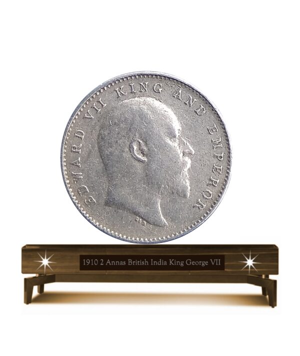 1910 2 Annas British India King Edward VII -Best Found -U C Extra fine Grade Coin