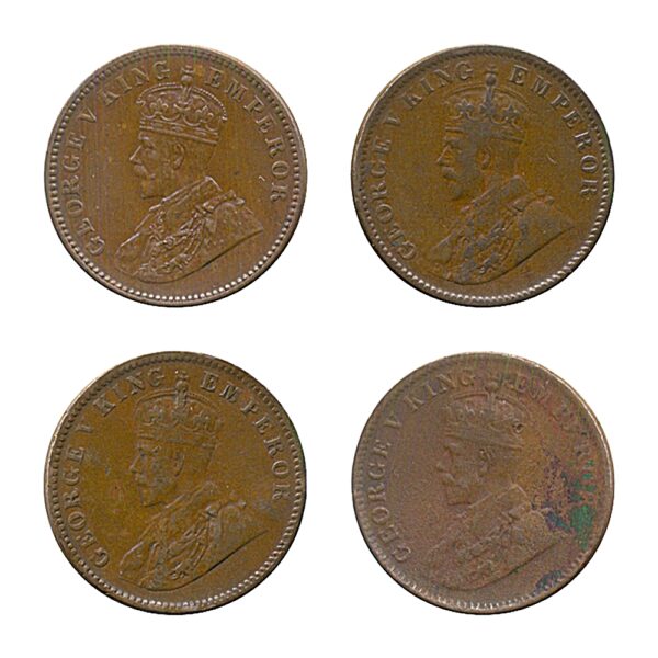 1933 1934 1935 1936 1/4 Quarter Anna British India King George V - Worth Buy - Image 3