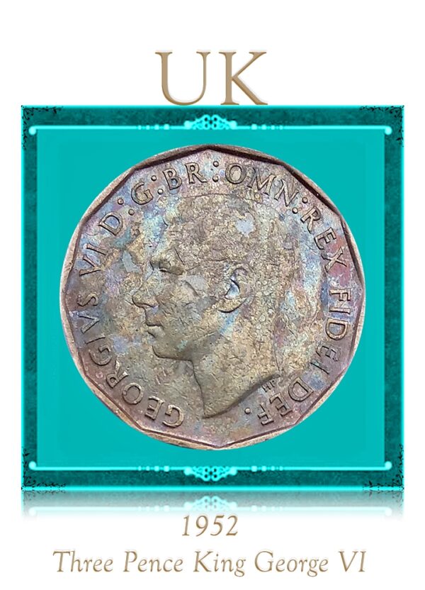 1952 UK Three Pence King George VI- Best Buy