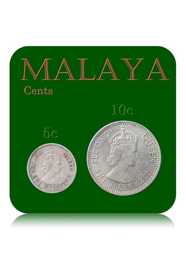Malaya coinage 5 & 10 cents both 1961 rare combo - Best Buy