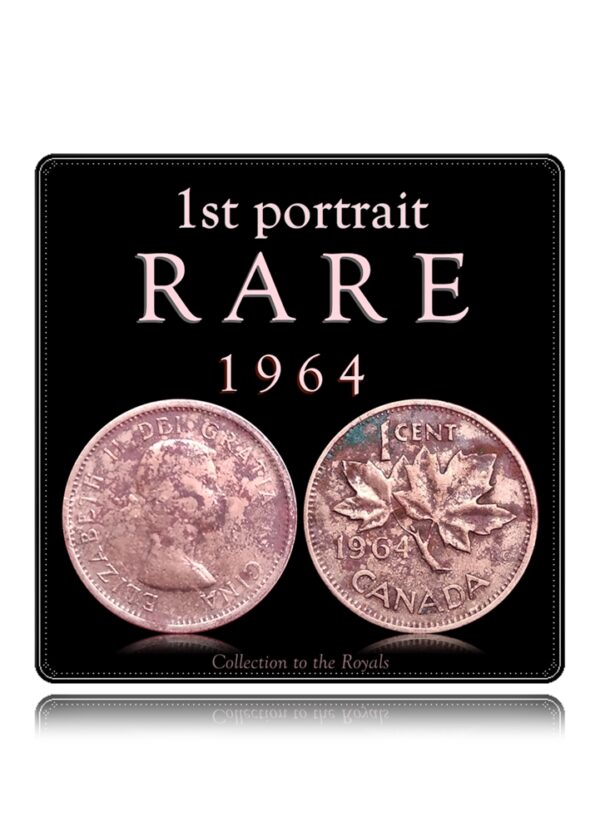 1964 one cent Canada rare 1st portrait - Worth Buy