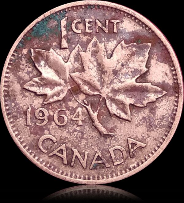1964 one cent Canada rare 1st portrait - Worth Buy - Image 3