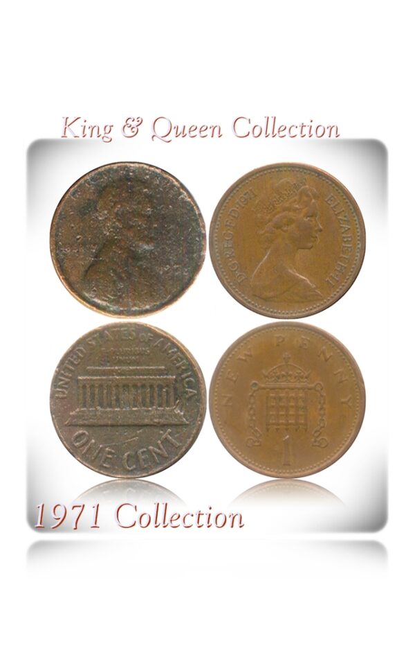 1971 rare Old Coins of King & Queen Cent & Penny Coin - Best Buy