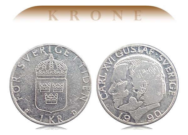 1990 Sweden Krone coin -  Best Buy - Image 2