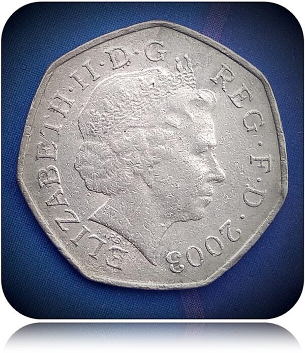 2003 50 pence commemorative coin UK 100th Anniversary Women's Social and Political union Very rare - Image 2