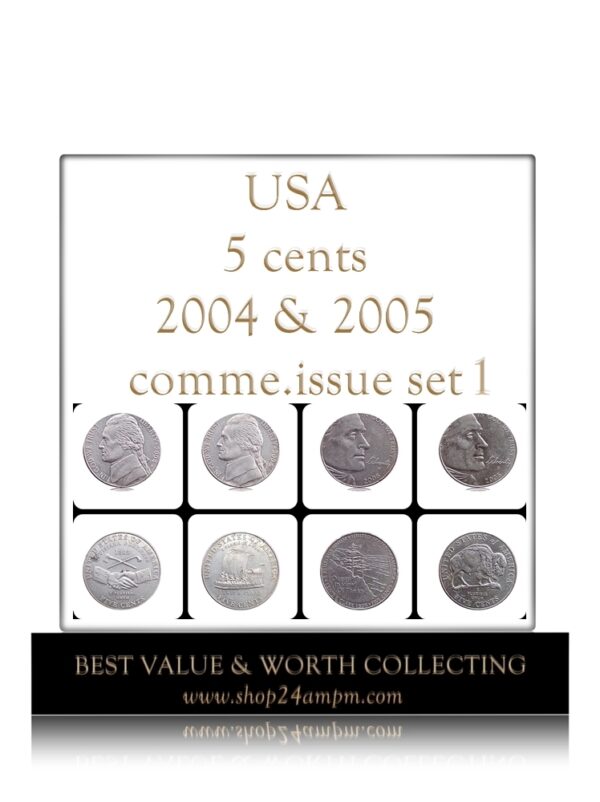 5 cents 2004 & 2005 comme.issue Coins - Worth Buy