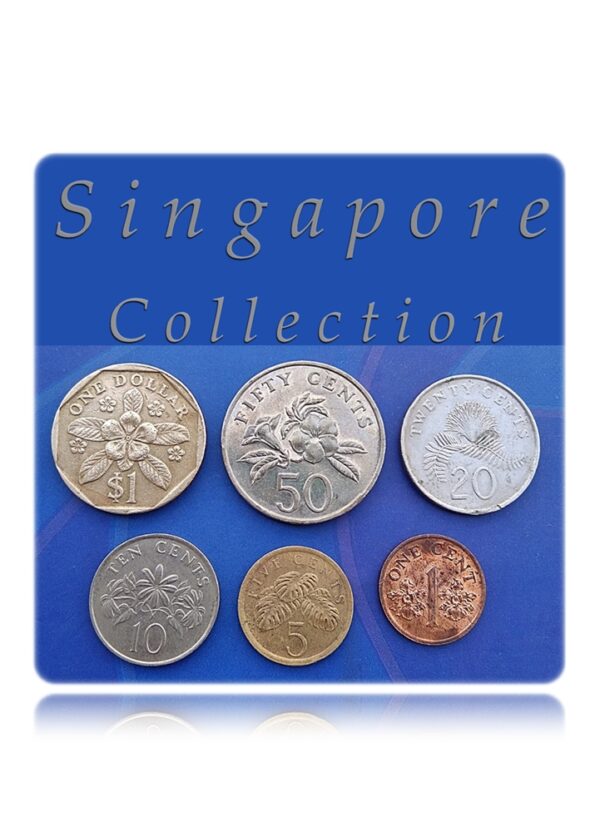 Singapore coins full set of 6 lot Dollar Cents Cent available - Rare Coins